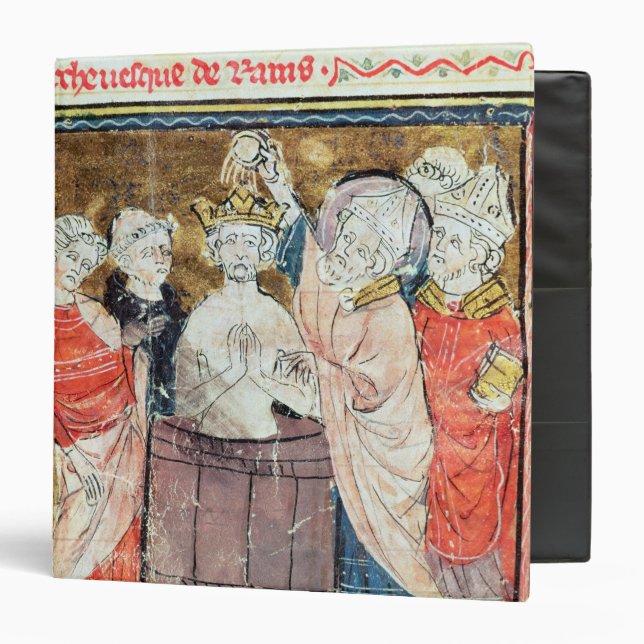 St. Remigius, Bishop of Rheims  baptising Binder (Front/Inside)