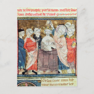 St. Remigius, Bishop of Rheims  baptising Postcard