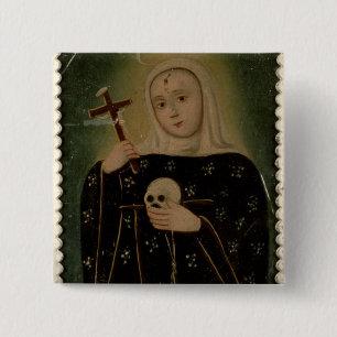 St. Rita de Casia 2 Inch Square Button