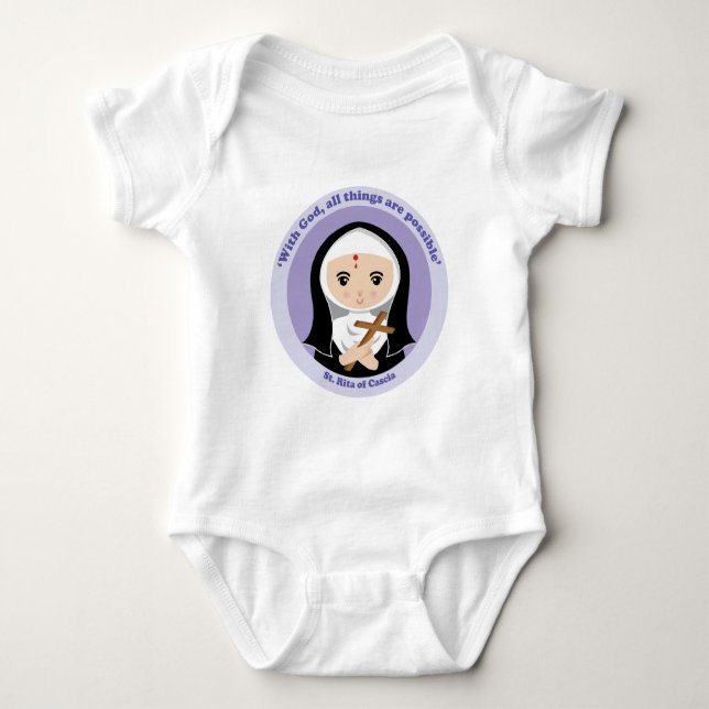 St. Rita of Cascia Baby Bodysuit (Front)