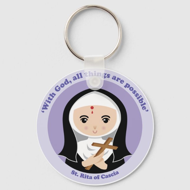 St. Rita of Cascia Keychain (Front)