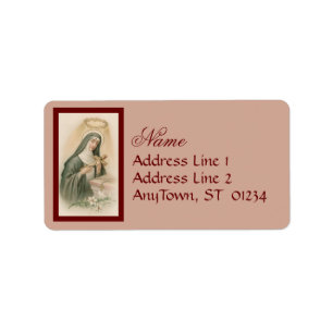 St. Rita of Cascia (M 015) Label