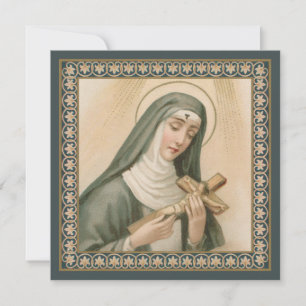 St. Rita of Cascia (M 015) Square Greeting