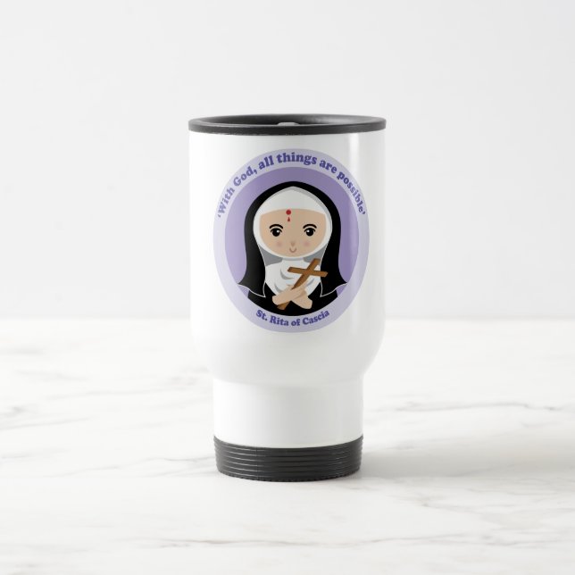 St. Rita of Cascia Travel Mug (Center)