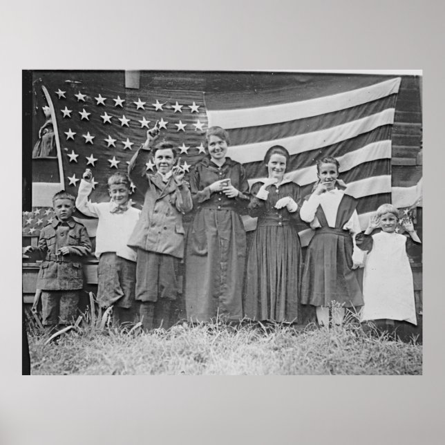 St. Rita's School Students Cincinnati 1918 Poster (Front)