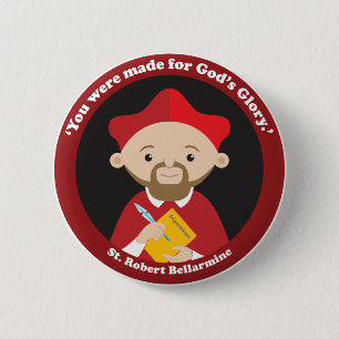 St. Robert Bellarmine 2 Inch Round Button