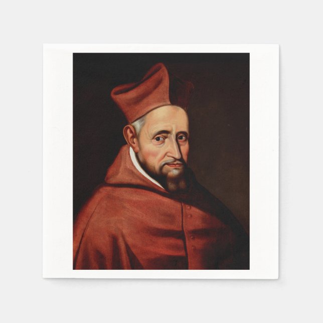 St. Robert Bellarmine Patron of Canon Lawyers Napkin (Front)