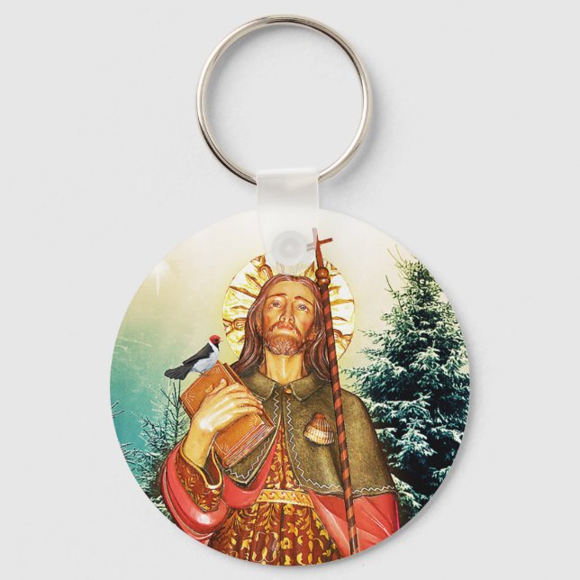 St. Rocco - San Rocco -  St. Roch Keychain (Front)