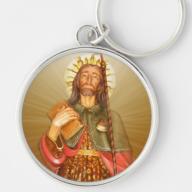 St. Rocco - San Rocco -  St. Roch Rays Keychain (Front)