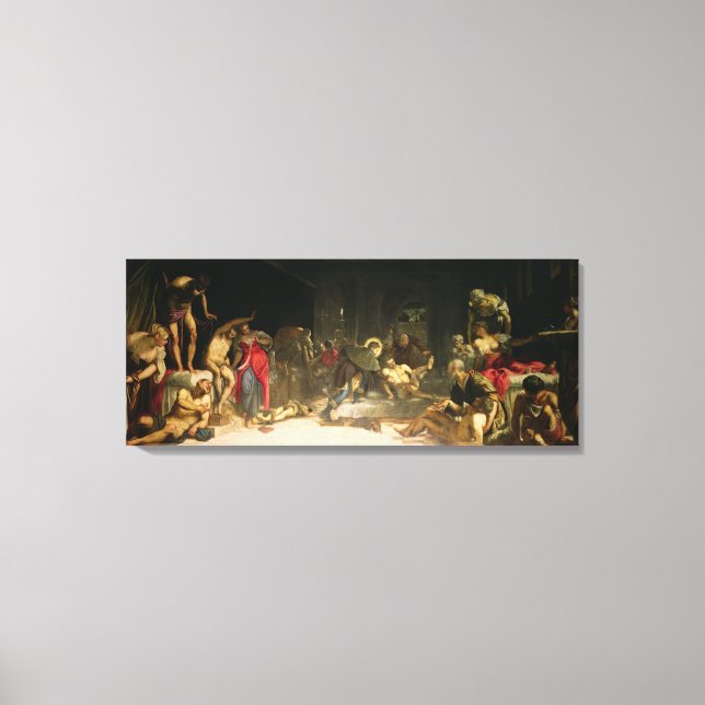St. Roch Curing the Plague Canvas Print (Front)