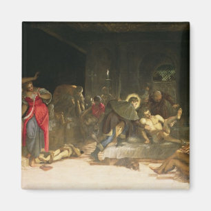 St. Roch Curing the Plague Magnet