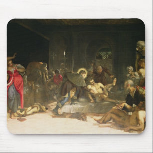 St. Roch Curing the Plague Mouse Pad