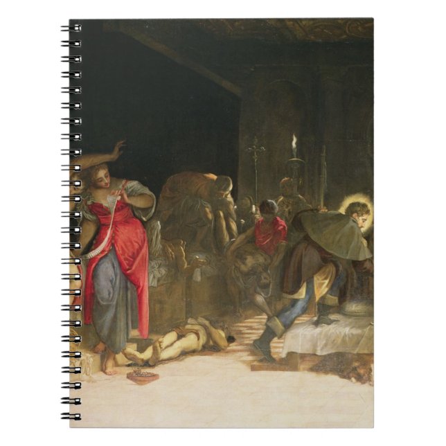 St. Roch Curing the Plague Notebook (Front)