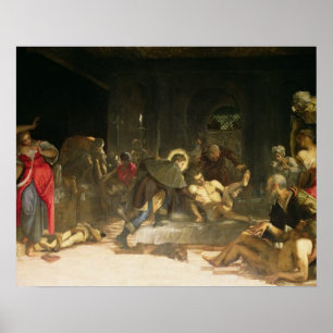 St. Roch Curing the Plague Poster