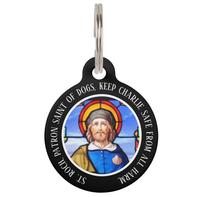 St. Roch Personalized Pet Tag (Front)