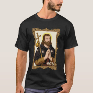 St Roch Vintage Catholic Art Patron Saint of Dogs  T-Shirt