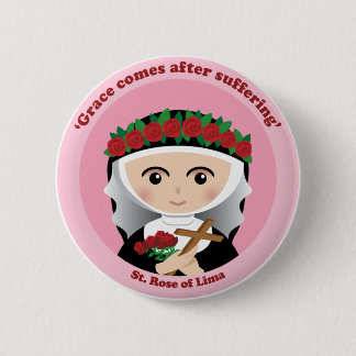 St. Rose of Lima 2 Inch Round Button