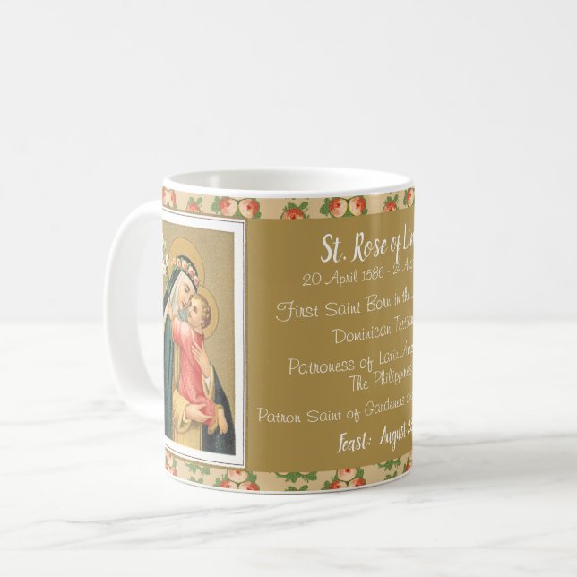 St. Rose of Lima and the Christ Child (M 023) Coffee Mug (Front Left)