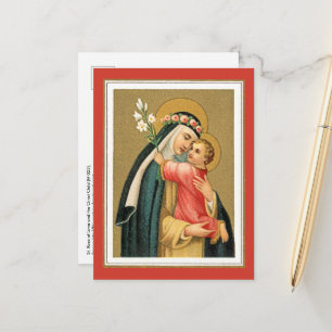 St. Rose of Lima and the Christ Child (M 023) Postcard