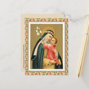 St. Rose of Lima and the Christ Child (M 023) Postcard