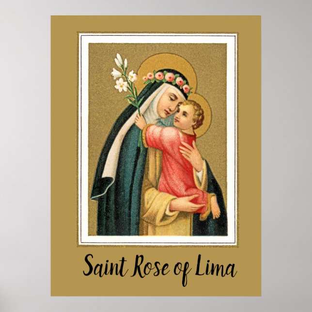 St. Rose of Lima and the Christ Child (M 023) Poster (Front)