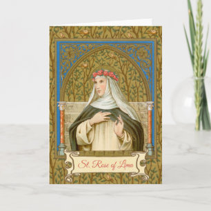 St. Rose of Lima (BK 020) Blank Greeting Card