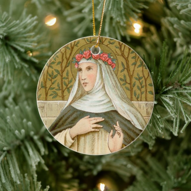 St. Rose of Lima (BK 020) Ceramic Ornament (Tree)