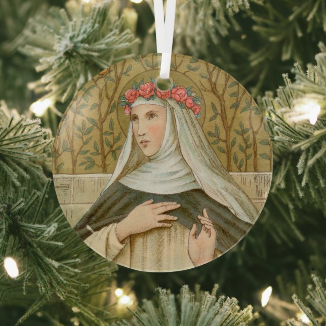 St. Rose of Lima (BK 020) Glass Ornament (Insitu)