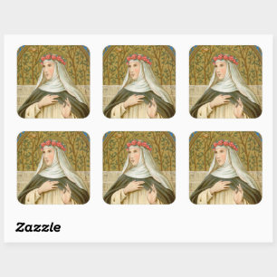St. Rose of Lima (BK 020) Square Sticker