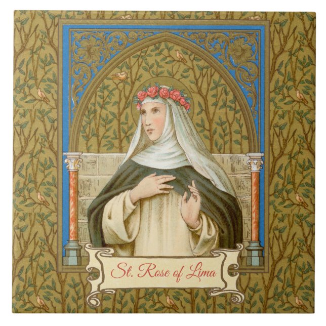 St. Rose of Lima (BK 020) Tile (Front)