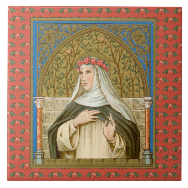 St. Rose of Lima (BK 020) Tile (Front)