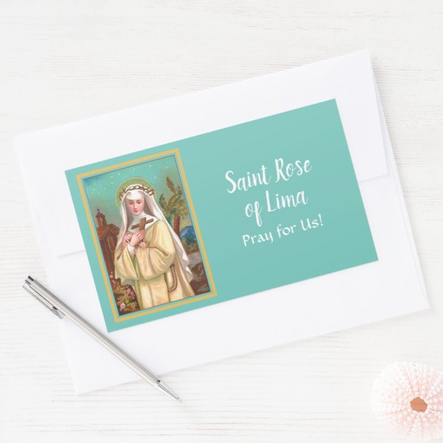 St. Rose of Lima by Night (M 024) Sticker (Envelope)