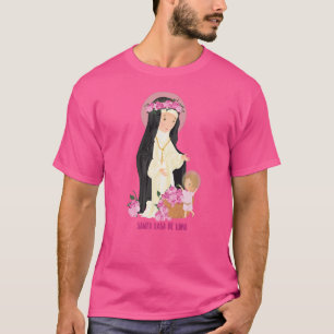 St Rose Of Lima Catholic Saints Vintage Patron Sai T-Shirt