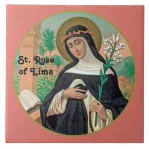 St. Rose of Lima (Detail; K 48) Tile