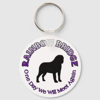 ST. SAINT BERNARD RAINBOW BRIDGE SYMPATHY KEYCHAIN