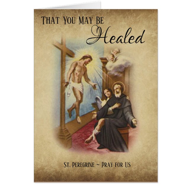 St Saint patron pérégrin de croix de Jésus de (Devant)