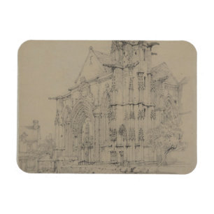 St. Sauveur, Dives, Normandy, c.1821 Magnet