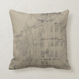 St. Sauveur, Dives, Normandy, c.1821 Throw Pillow