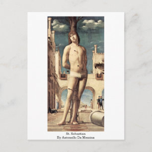 St. Sebastian By Antonello Da Messina Postcard
