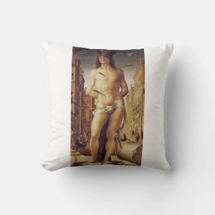 St Sebastian by Liberale Da Verona Throw Pillow