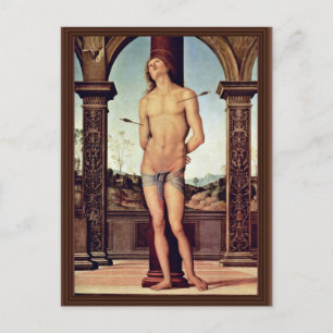 St. Sebastian By Perugino Pietro (Best Quality) Postcard