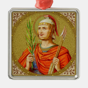 St. Sebastian (SNV 24) Premium Square Metal Ornament