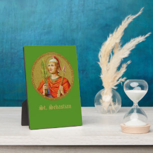 St. Sebastian (SNV 24) (Round Image) 5"x7" Plaque