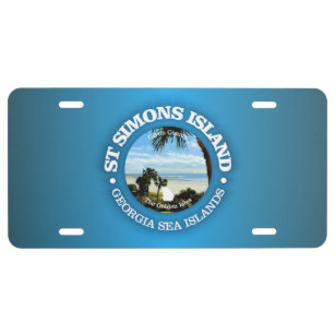 St Simons (C) License Plate