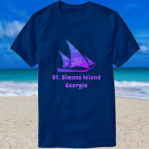 St. Simons Island GA  Sailboat T-Shirt