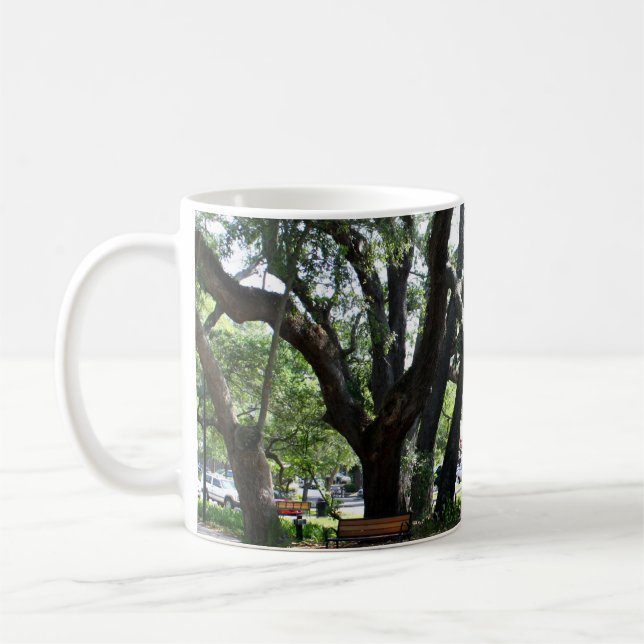 St Simons Island GA Wandering Oak Photo Coffee Mug (Left)