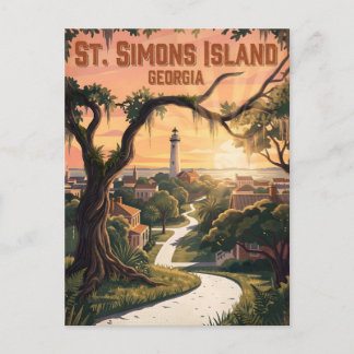 St. Simons Island Georgia Postcard