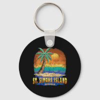 St. Simons Island Georgia Vintage Distressed Souve