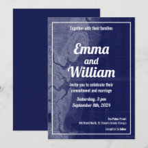 St. Simons Island Georgia Vintage Map Wedding