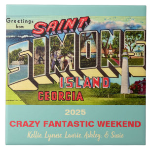 St Simons Island Memory Tile